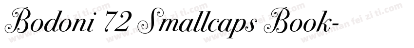Bodoni 72 Smallcaps Book字体转换